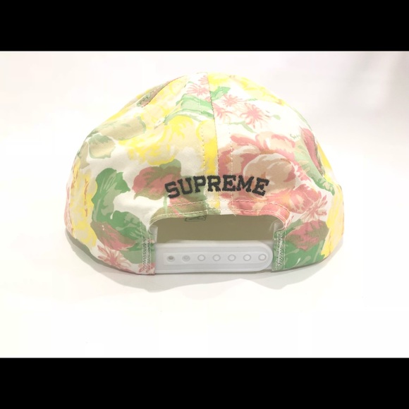 Supreme Floral 5 Panel White Hat SS18 -SOLD OUT- - Picture 4 of 6